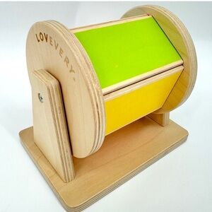 Lovevery Rainbow Drum Wooden Spinner Toy